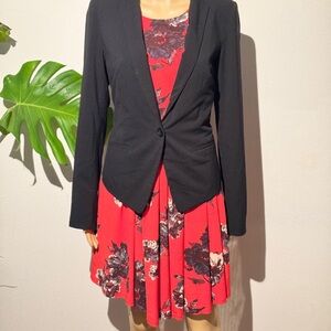 FREE PEOPLE Red flutter by flora dress Sz6